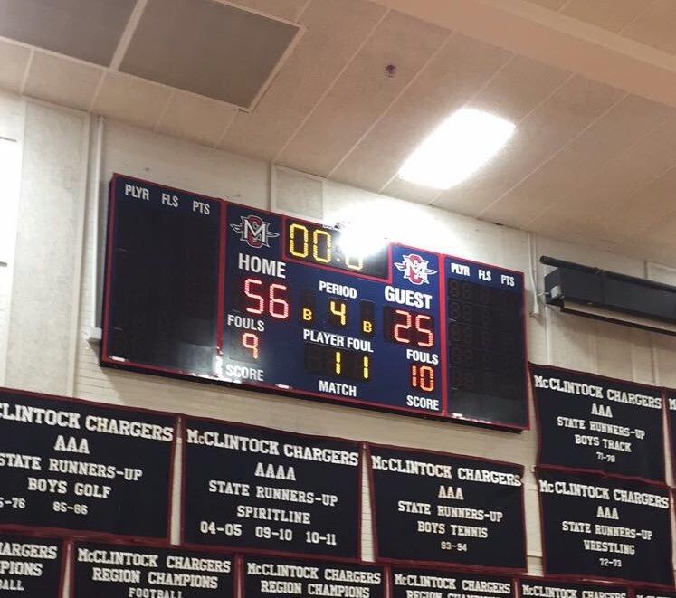 Varsity Girls Basketball beats Tempe 56-25