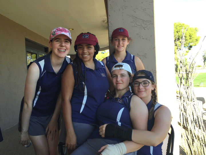 Girls Golf gets first win
