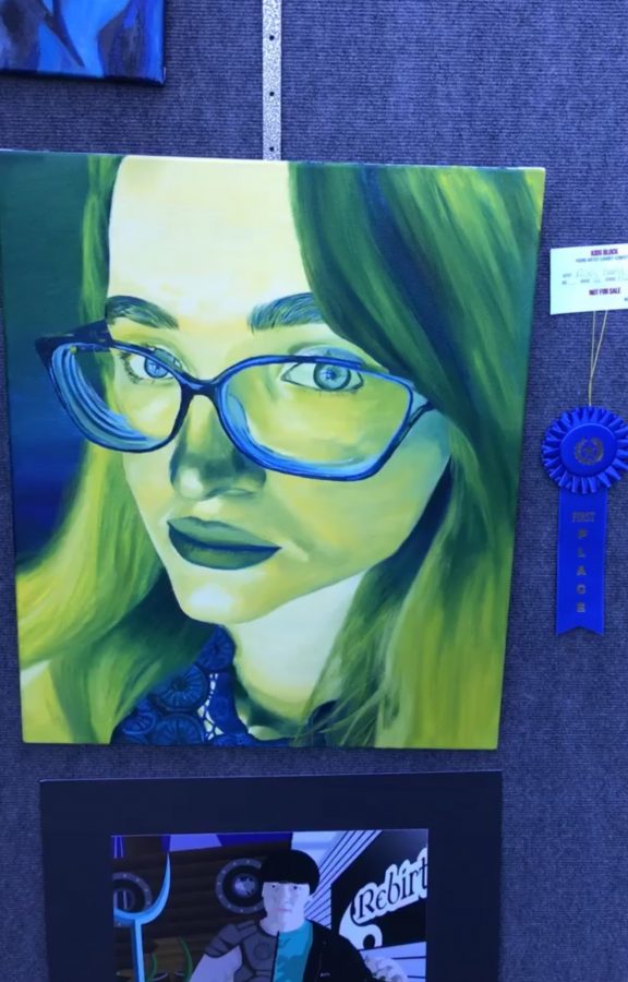 Riley Barry takes first place in art competition