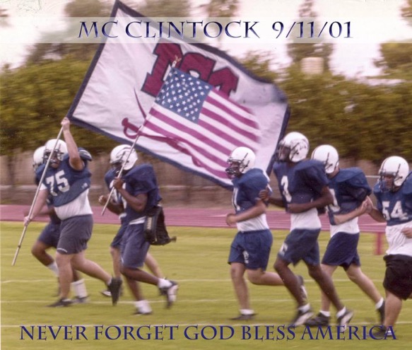 Football Team honors 9/11