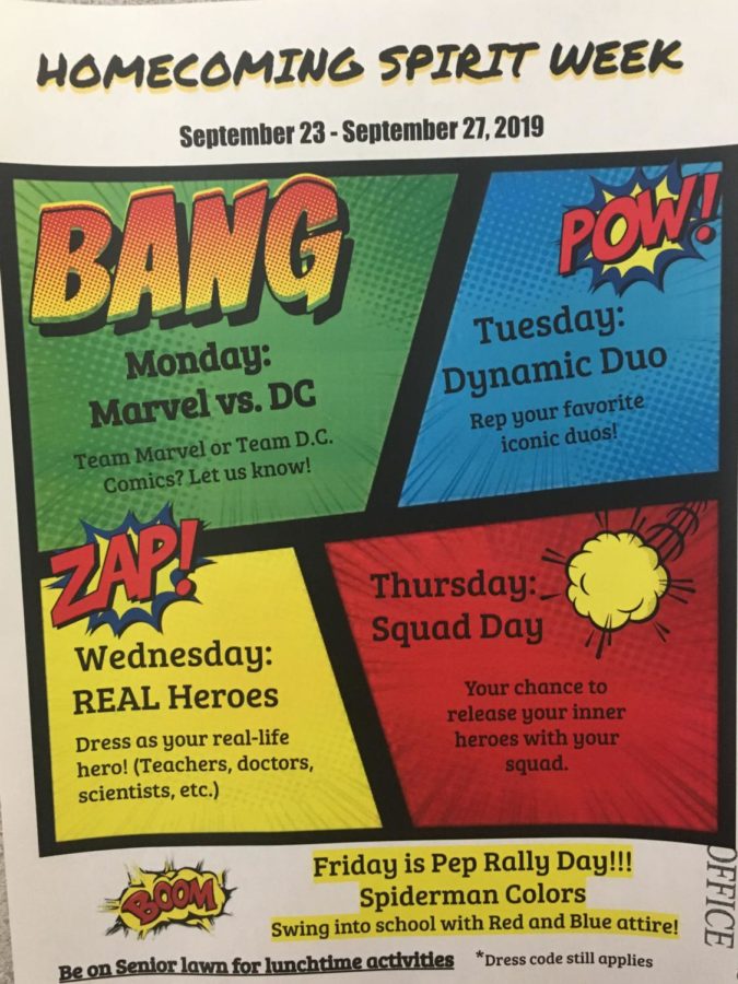 Blog:  Homecoming Spirit days