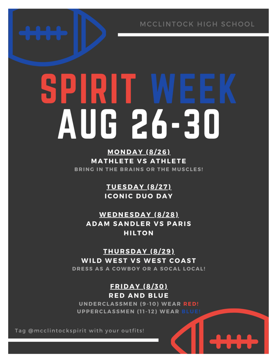 Spirit week at Mcclintock!