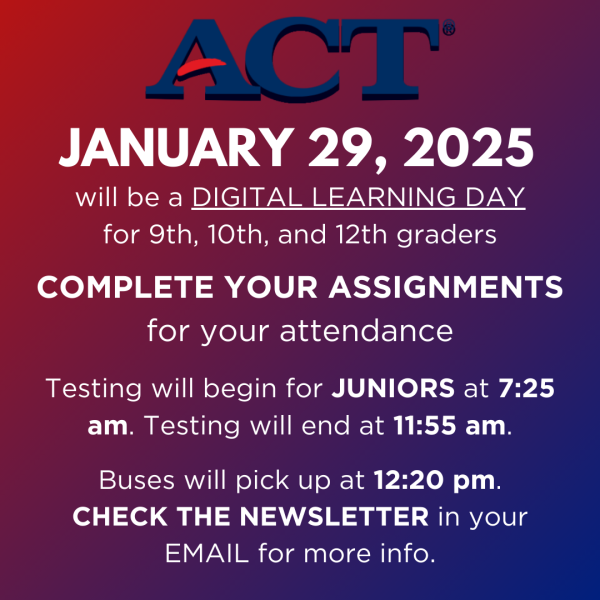 Winter Horizon ACT Practice Schedule