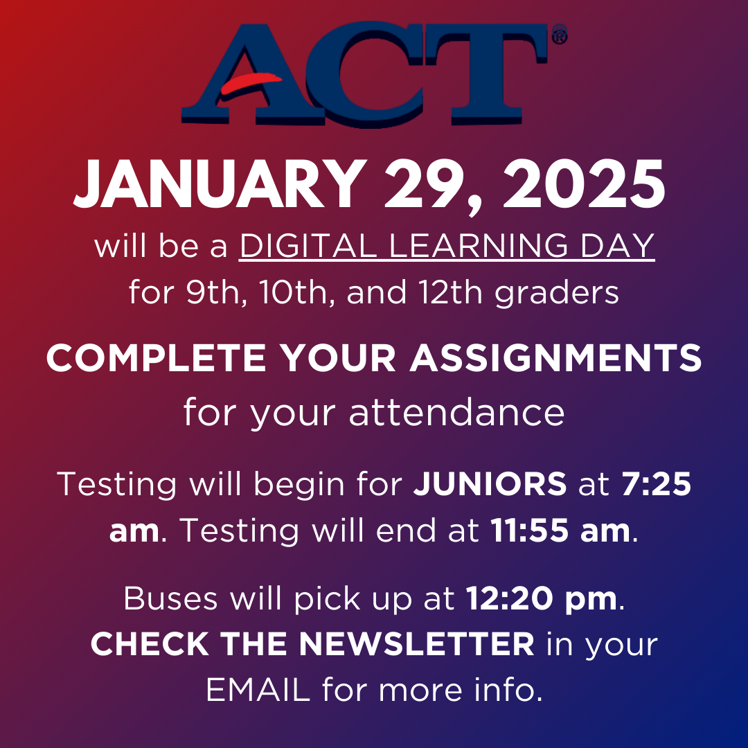 Winter Horizon ACT Practice Schedule